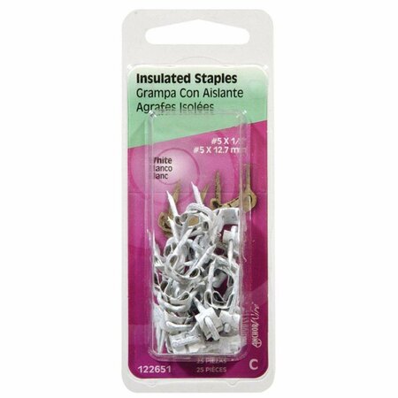 HOMECARE PRODUCTS No.5 White CD25 Insulated Staple HO3308608